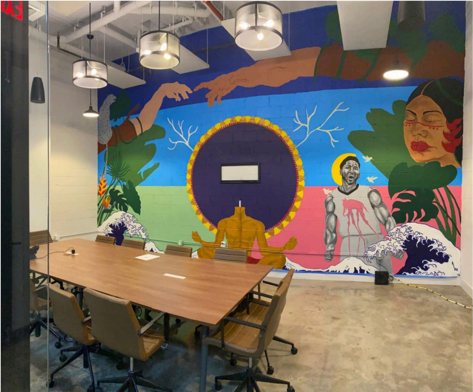 Selva — Acrylic mural